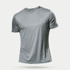 Men Short Sleeve White Tops Shirts Breathable Casual Soild t-Shirts Tee Man Quick Dry Ice Silk Running Gym t Shirt Male Clothes