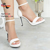 Summer Basic Outdoors High Heels 8CM 9.5CM Sexy Ankle Strap Party Sandals Classic Women Daily Office Shoes Sandalias De Mujer