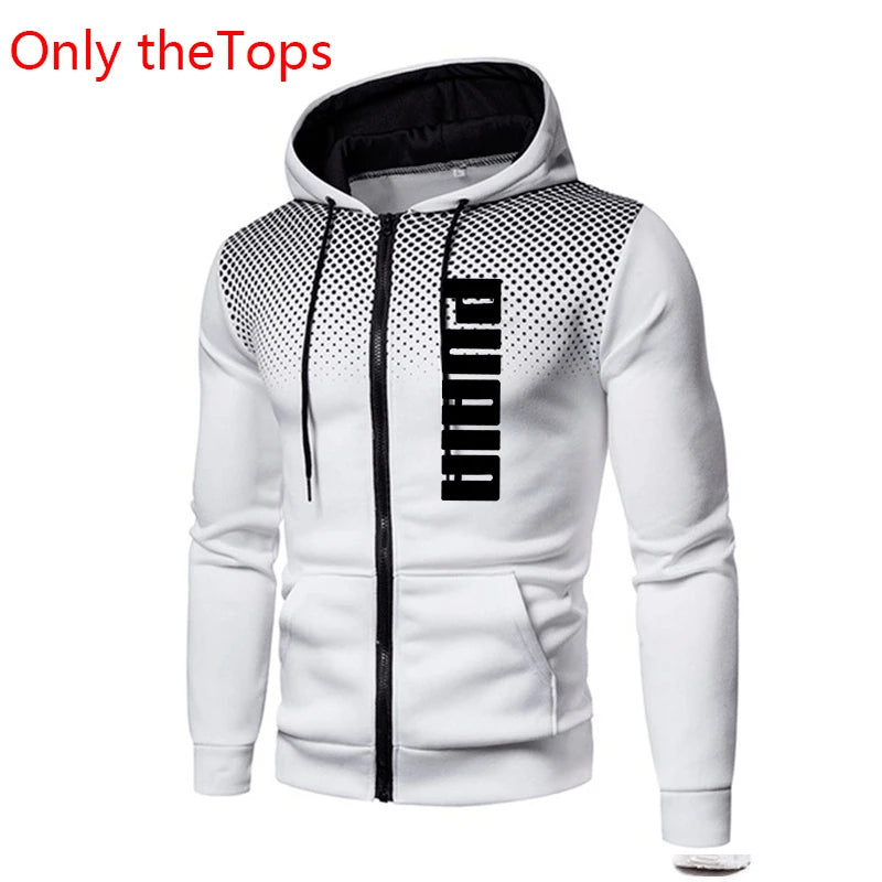 Mens Tracksuits or Hooded Sweatshirt Casual Round Dot Zipper Jacket Daily Party Commute Street Clothing Printing Hot Sales Coat