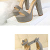 Women High Heel Shoes Sexy Party Nightclub Platform Elegant Sandals Wedding Shoes Bridal Pumps Summer Peep Toe Luxury Thick Heel