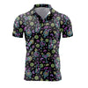 Mens Retro Short Sleeve Polo Shirts 3d Full Print Flower T Shirts For Men Summer Casual Oversized Tee Shirt Tops Blusa Masculina