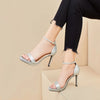 Summer Basic Outdoors High Heels 8CM 9.5CM Sexy Ankle Strap Party Sandals Classic Women Daily Office Shoes Sandalias De Mujer