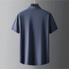 Imitation Ice Silk Short sleeved Shirt Set Gentleman Style Set