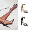 Ankle Strap Women Sandals Summer Fashion rhinestones Thin High Heels Gladiator Sandal Narrow Band Party Dress Pump Shoes