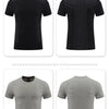 Quick Dry Running T-shirts Men Sports shirt Gym Clothing Fitness Training Sportswear Black Jogging Tshirt