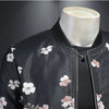 Minglu Spring Autumn Stand Collar Men's Jackets Luxury Flower Allover Printed Sport Casual Zipper Male Outerwear Plus Size 5XL