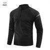 Karentea Running Long Sleeve T-shirt Reflective Men Sportswear Breathable Black Coat Gym Jogging Male Fitness Spring Clothing