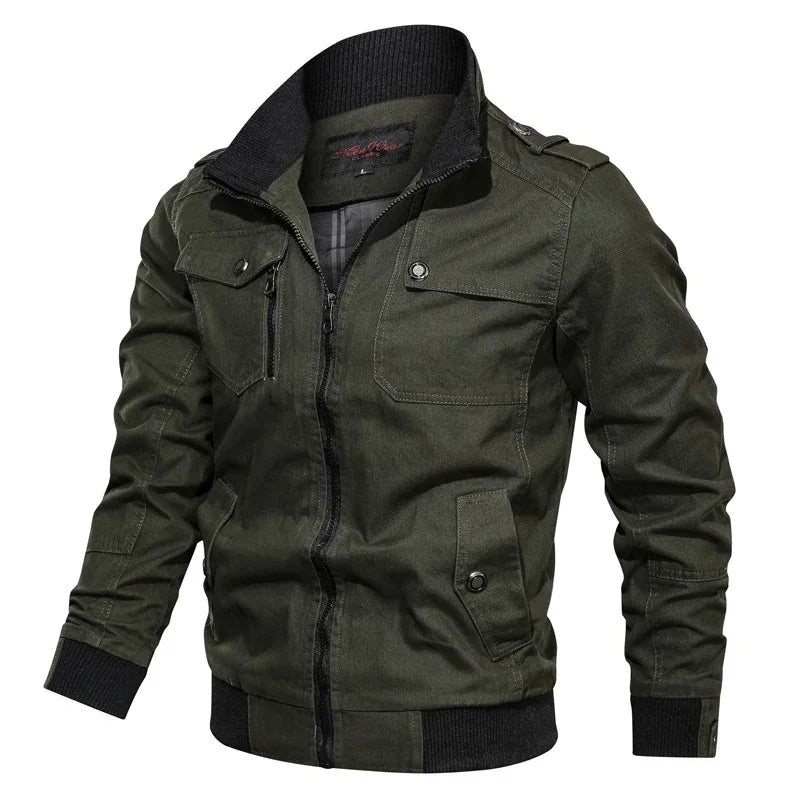 Spring and Autumn Military Motorcycle Coat New Spring Autumn Brand Fashion Men's Warm Jacket Casual Jacket Outdoor Sport Jacket