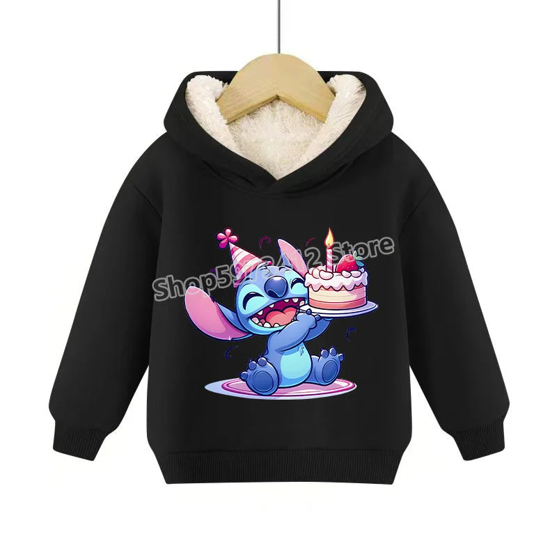 Lilo & Stitch Child Hoodies Hoodies Sweatshirts Long Sleeves Cute Cartoon Printing Fashion Casual Boys and Girls Christmas Gifts