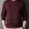 Man Solid Color New Autumn Winter Warm Fashion Sweater Casual And Comfortable Soft Sweater