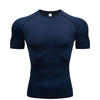 Compression Long Sleeve Shirt Black Fitness T-shirt Men's Muscle Quick drying Gym Sportswear Sun protection Sports Base layer