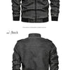 Mens PU Leather Jacket Men Fashion Motorcycle Jackets Mens Causal Oversized Cotton Casual Black Blue Jacket Man Outerwear Coat