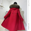 Winter Warm Coat Fox Fur Jacket 2023 New Hooded Black Imitation Fur Woman Parkas Mulher Parkas Women's Jacket Red Fur Coats