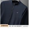 High-end four-sided men's casual coat autumn high-end fashion elastic stand collar cardigan sport suit men