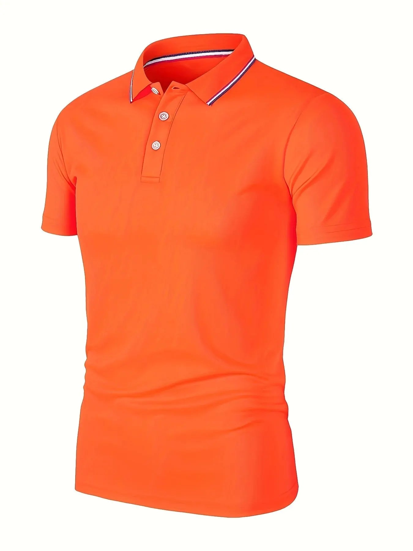 Casual Breathable Comfortable Polo Shirt Men's Solid Color High Quality Short Sleeve T-Shirt