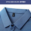 Short-sleeved T-shirt Thin Pocket Men's Lapel Ice Silk Polo Shirt Tops