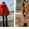 Hot selling Fashion Winter New Real Fox Fur Coat Women Hooded Natural Silver Red Fox Fur Jacket Female Thick Warm Outerwear