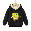 SpongeBob SquarePants Pullover Hoodie Patrick Star Hooded Sweatshirt Heavyweight Fleece Casual Long Sleeve Shirts Birthday Gift