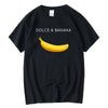 Summer Men's T-shirt High Quality 100% Cotton Funny Banana Printing Casual Loose O-neck Men Short Sleeve T-shirt Male Tees Tops