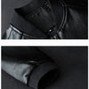 Men Leather Suit Jacket Men Slim Fit blazer Coat Men Fashion Leather jacket Streetwear Casual Blazer Jackets Male Outerwear mens