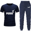 Tracksuit Cotton T-shirts and Sweatpants Gym Short Sleeve Outfits Hot Sales Male Casual O-Neck Tees Jogging Suit