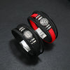 Fashion Trendy Men Leather Bracelets Fashion All-match Multi-layer Braided Leather Bracelets Scripture Compass Devil Eye