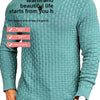 Men's Sweater Knit Pullover Fashionable Polo/Turtle Neck Slimming Smooths Your Silhouette Winter Casual Thick Thin