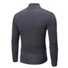 New Fashion Base Tee Shirt Men Slim Fit Polyester High Neck Pullover Turtleneck Sweater Tops Shirt For Male Spring Autumn TShirt