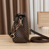 New Women Handbag Bag Luxury Design Bucket Shoulder Crossbody Bag Flip Check Print Large Capacity Single Shoulder Straddle Bag