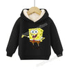 SpongeBob SquarePants Pullover Hoodie Patrick Star Hooded Sweatshirt Heavyweight Fleece Casual Long Sleeve Shirts Birthday Gift