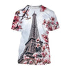 Paris Eiffel Tower Graphic T-shirt Men Women 3d Printed France Tees Tops Summer Casual Short Sleeve Oversized Tshirts Gift