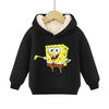 SpongeBob SquarePants Pullover Hoodie Patrick Star Hooded Sweatshirt Heavyweight Fleece Casual Long Sleeve Shirts Birthday Gift