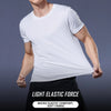 Men Short Sleeve White Tops Shirts Breathable Casual Soild t-Shirts Tee Man Quick Dry Ice Silk Running Gym t Shirt Male Clothes