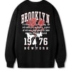 Brooklyn Creative Letter Pattern Male Hoodies Casual Street Style Clothes Hip Hip Loose Sweatshirts  Autumn Fleece Pullovers