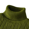 High Neck Solid Color Pullover Knitted