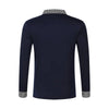 Spring and Autumn men's long sleeved shirt, comfortable business T-shirt, men's street casual fashion top