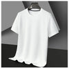 Men's New Waffle Round Neck Short Sleeved T-shirt Summer Comfortable Top