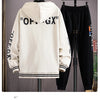 M-6XL Oversized Men's Hoodie Tracksuits Jacket Sweatpants 2 Piece Set Outdoor Fitness Jogging Sets Sports Zipper Hoodie