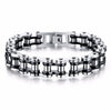 Punk Rock Biker 316L Stainless Steel Mens Bracelet Fashion Jewelry Bike Bicycle Chain Jewellery Pulsera Hombre Acero Inoxidable