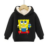 SpongeBob SquarePants Pullover Hoodie Patrick Star Hooded Sweatshirt Heavyweight Fleece Casual Long Sleeve Shirts Birthday Gift