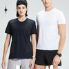 Quick Dry Running T-shirts Men Sports shirt Gym Clothing Fitness Training Sportswear Black Jogging Tshirt