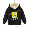 SpongeBob SquarePants Pullover Hoodie Patrick Star Hooded Sweatshirt Heavyweight Fleece Casual Long Sleeve Shirts Birthday Gift