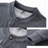 High-quality Men's Long-sleeved T-shirt, Casual, Versatile Men's Daily Henley Shirt, Autumn Thickened Men's O-neck Undershirt.