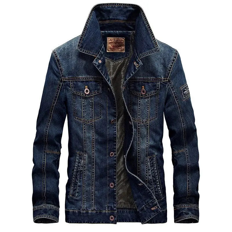 Men's Spring Fashion Denim Jacket Jeans Jacket Top Quality Brand Male Winter Bomber Outwear Coats Plus Size 4XL