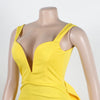 European V Neck Strap Solid Bodycon Dress Summer Casual Female Party Sexy Dresses Vestidos