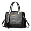 The texture of high-grade fashion crocodile print women's handbag, simple temperament all shoulder crossbody bag