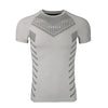 Summer Men's Fitness Training Short Sleeve Solid Color Shirt Gym Round Neck Bodybuilding Tight Cotton Quick Drying T-shirt