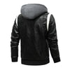 Autumn Winter Bomber Leather Jacket Men Scorpion Embroidery Hooded Jacket PU Leather Motorcycle Mens Ryan Gosling Drive Jacket