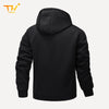 TINGHUO Sweater men hooded cardigan hooded hoodies men's Fleece Zipper coats Men autumn winter 2024 new