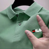 Men's embroidered polo shirt with a flip collar and anti pilling polo shirt. Short sleeved casual hot selling summer busine